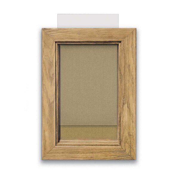 Indoor Enclosed Combo Board, 72"x36", Black Frame/Green & Buff